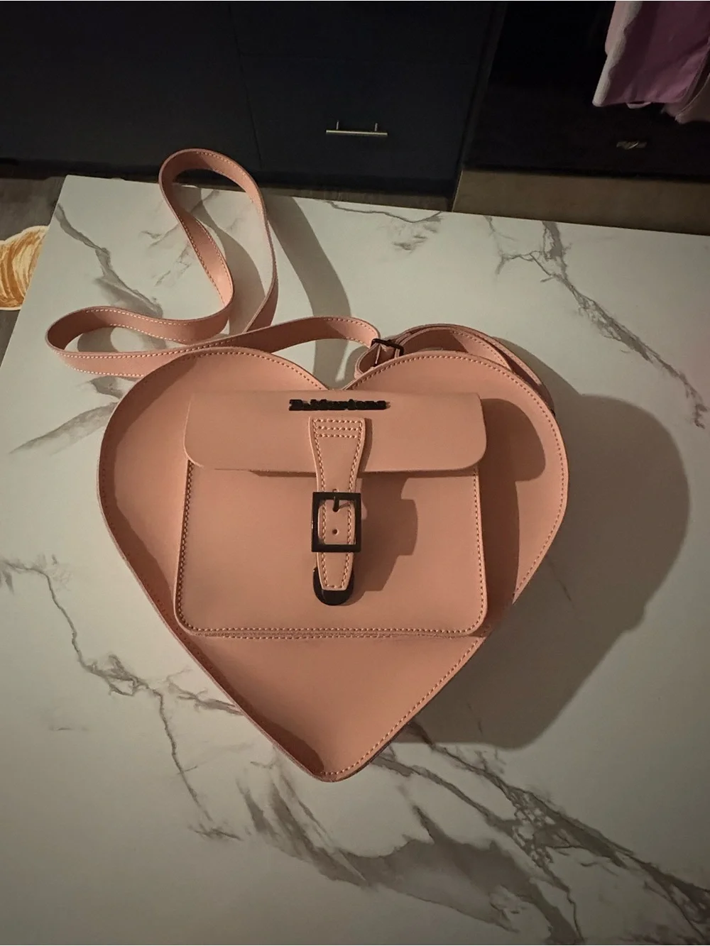 Dr. Martens Pink Heart Shaped Convertible Backpack/Purse